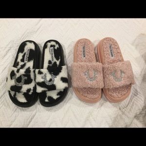 True Religion Lamie Slipper/Slides, Pink or Black